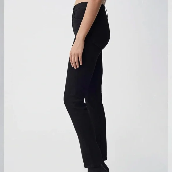 RE/DONE Ultra Stretch High Rise Ankle Crop Jeans - Picture 2 of 7